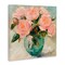 Stupell Industries Pink Roses in Green Vase Canvas, design by Gina Kelly